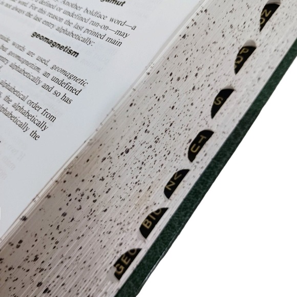 Merriam Webster's Deluxe Dictionary SIDE TABS Tenth Collegiate Edition Hardcover - Picture 2 of 16